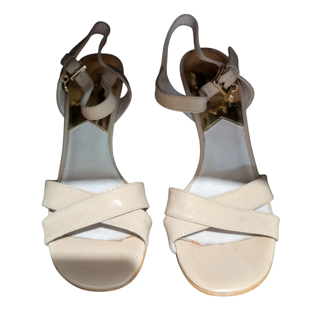 Elegant Cream High Heel Sandals